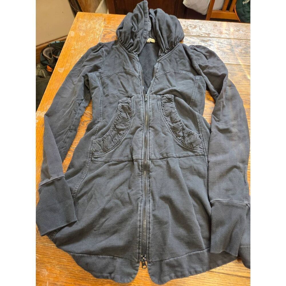 Prairie Underground Long Cloak Hoodie in Black sz Medium